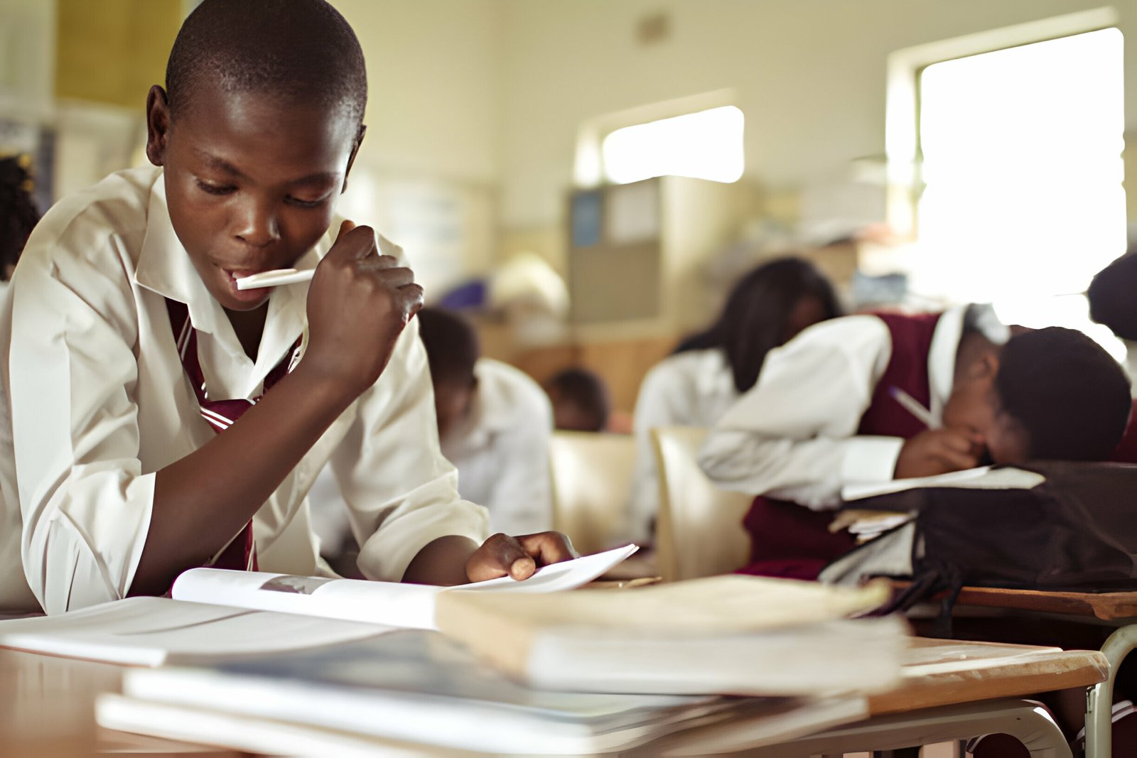 African Boy in Class