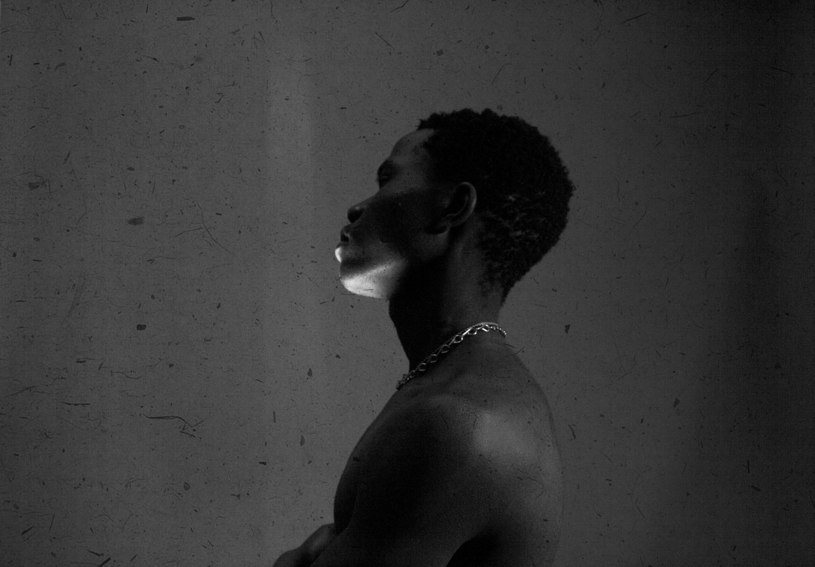 African Boy in the dark